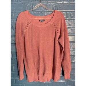 American Eagle Outfitters Women's Knit Sweater Long Sleeve Braided Detail Size L